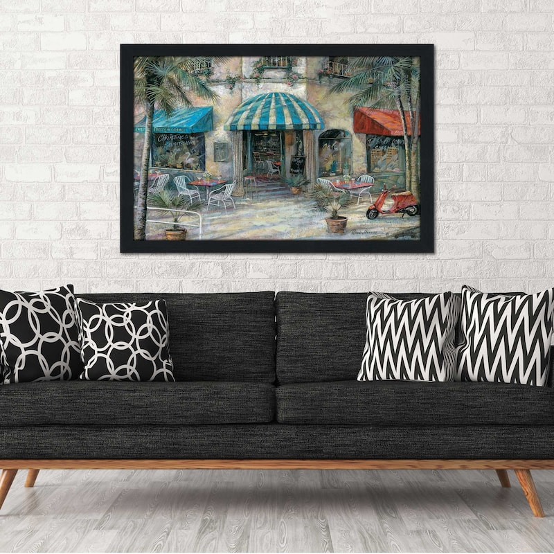 "Christines South Beach Cafe" by Ruane Manning Print on Acrylic.