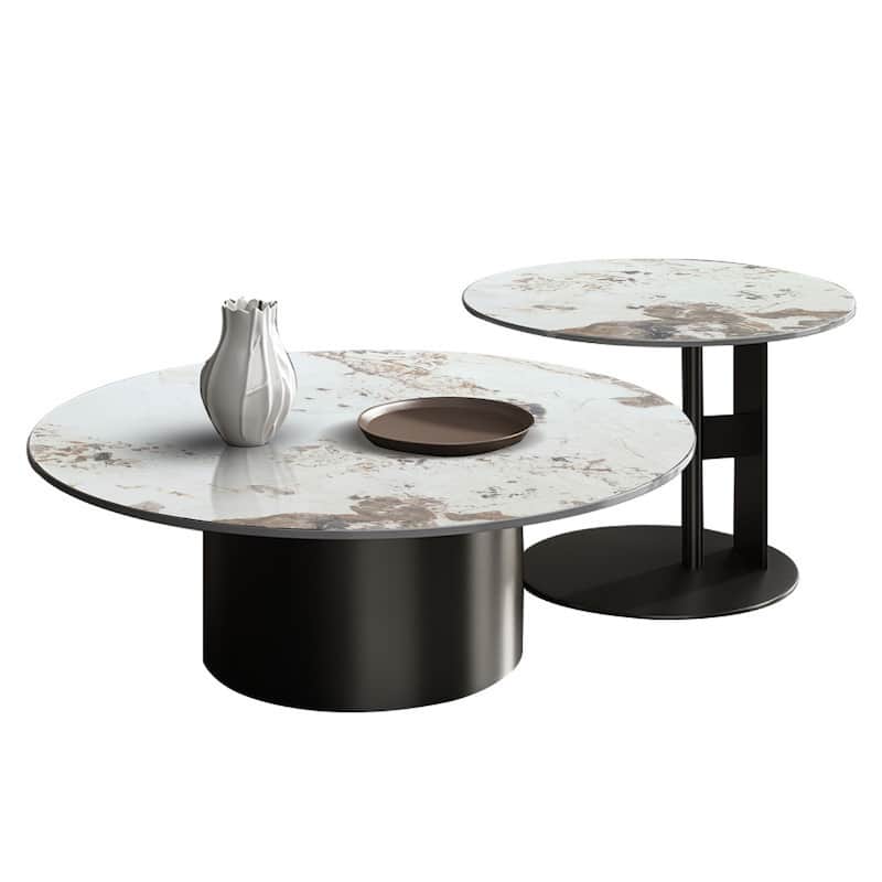 JASIWAY Modern Light Luxury Coffee Table Set