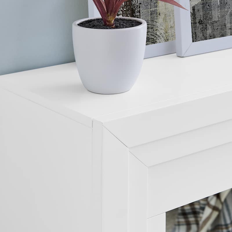 SEI Furniture Stadderly Mirrored Fireplace - 44"W x 14"D x 40"H