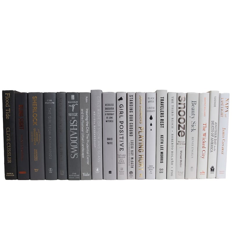 Books Grey Decorative Accessories: Grey Ombré Color By The Foot