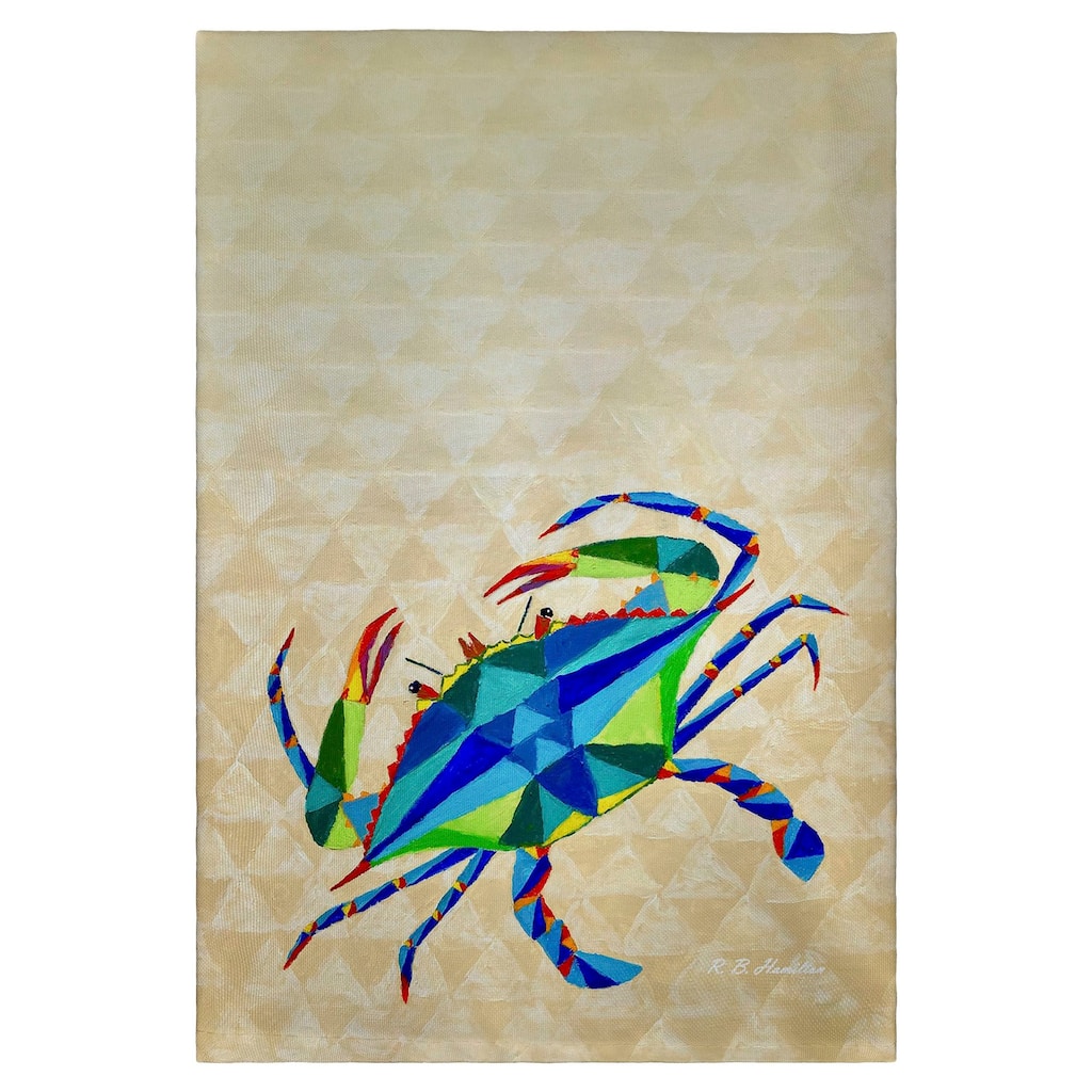 Geometric Crab Guest Towel - 20x20