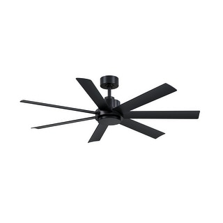 Fanimation Pendry 56 inch Indoor/Outdoor Smart Ceiling Fan with Remote - Black