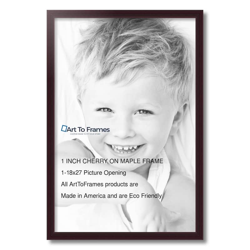 ArtToFrames Classic Waves 18x27 Inch Picture Frame, 1.00 Inch Wood Poster Frame Available in Multiple Colors (60823-18x27)