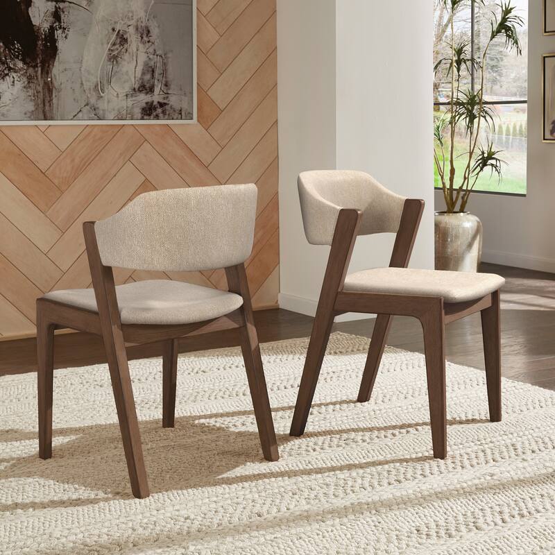 Pitea Scandinavian Wood Finish 6 - Person Dining Set by iNSPIRE Q Modern