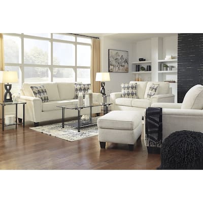 Signature Design by Ashley Abinger White 4-Piece Upholstery Package - 89" W x 38" D x 39" H
