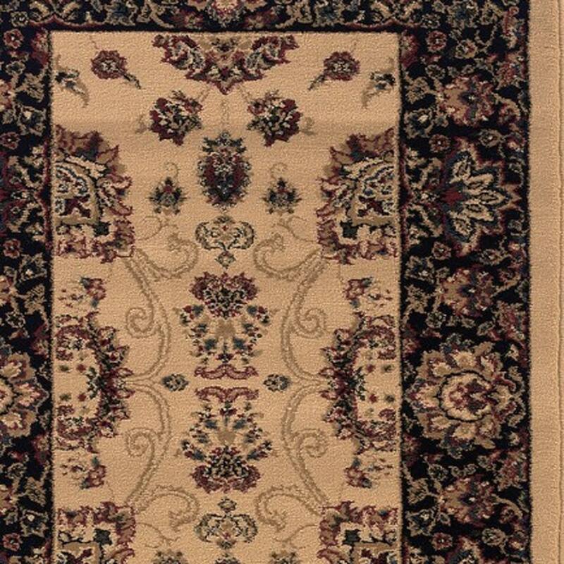 HomeRoots Oriental Traditional Runner Area Rug - 92.52 in. x 26.77 in. x 0.43 in.