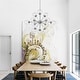 preview thumbnail 9 of 44, Masakee 12-light Sputnik Metal Chandelier with Clear Glass Globe Shades