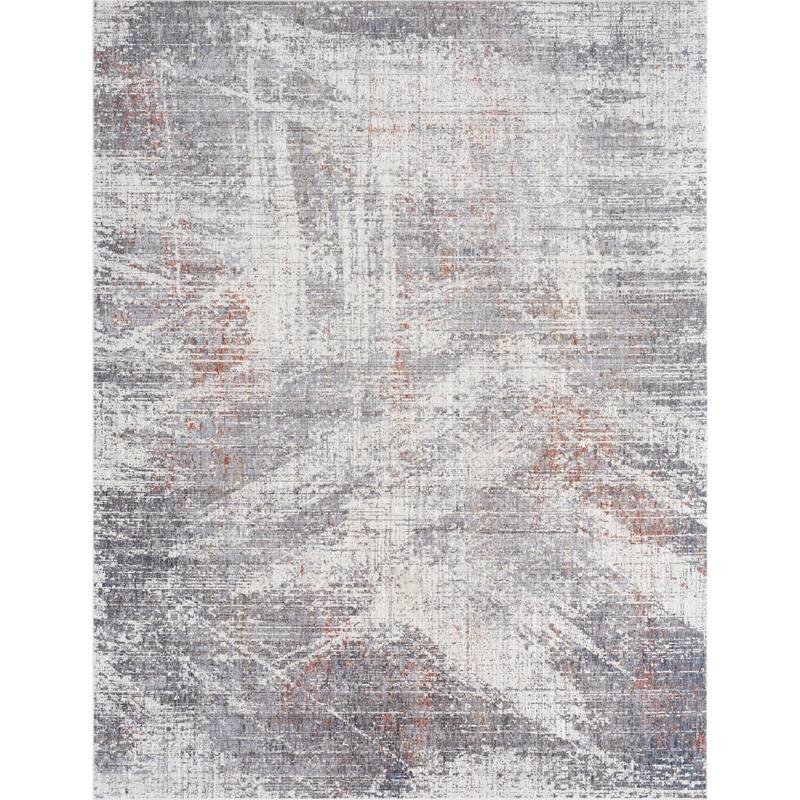Granite Greys Abstract Area Rug