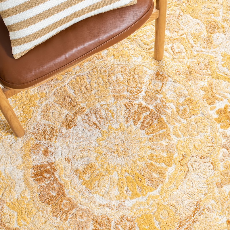 SAFAVIEH Handmade Marquee Genta Modern Medallion Wool Rug