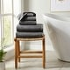 preview thumbnail 16 of 174, Linery & Co. Luxury Cotton Textured Bath Towel. 6 Piece Set - Dark Grey