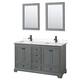 Option Dark Gray / Carrara Cultured Marble Top / Matte