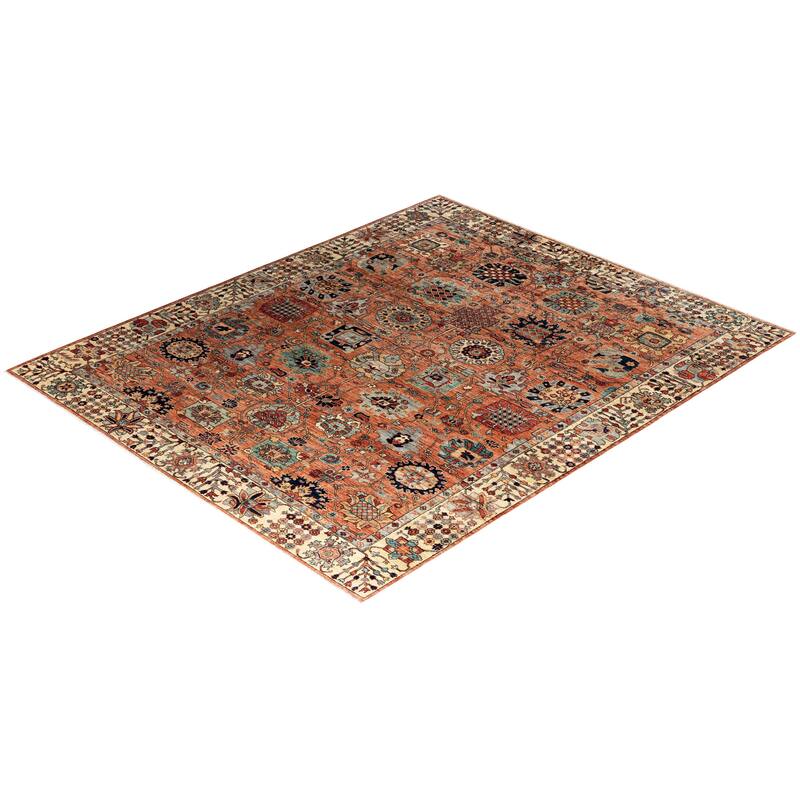 Serapi One-of-a-Kind Hand-Knotted Area Rug - Orange, 8' 2" x 9' 9" - 8' 2" x 9' 9"