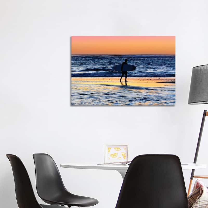 iCanvas "Hanalei Bay Surfer at Sunset " by Susanne Kremer Canvas Print - 26x40x1.5