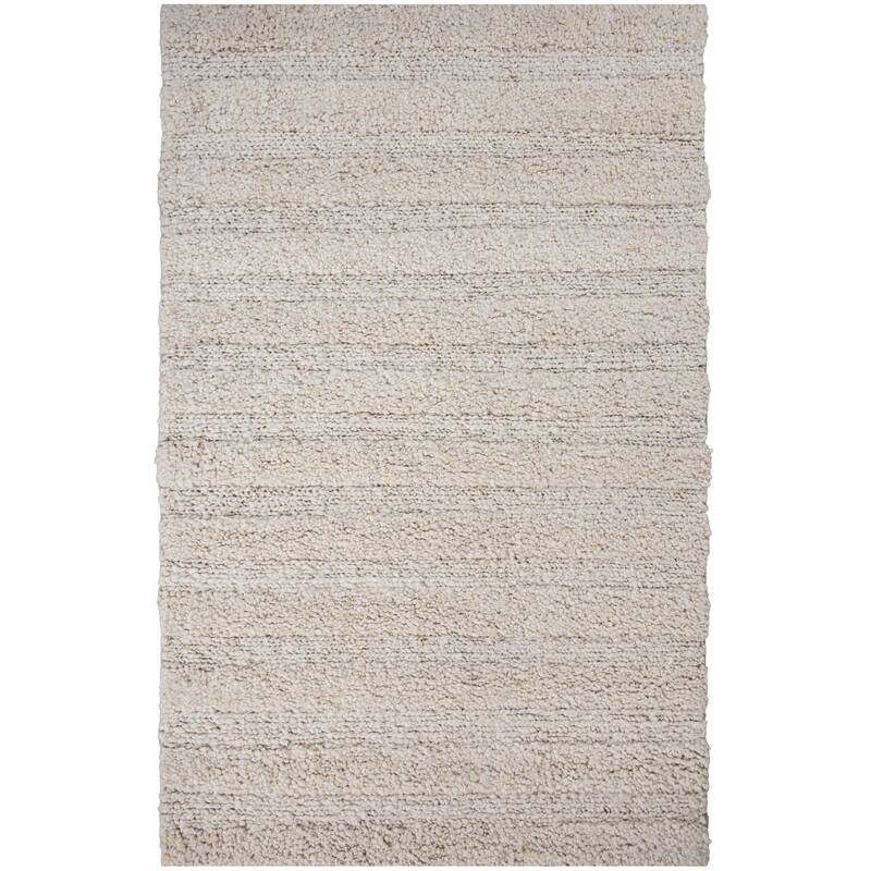 Alora Decor Wren Hand Woven Contemporary Ivory Stripe Rug