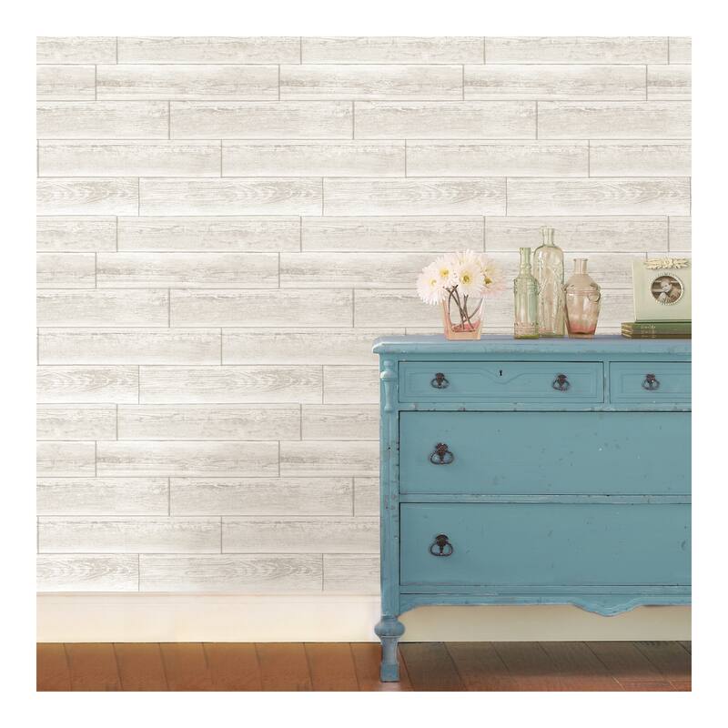 NuWallpaper Serene Cream Peel & Stick Wallpaper - 216in x 20.5in x 0.025in