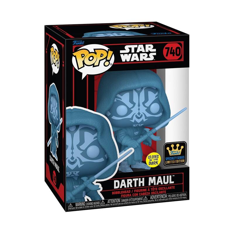 Funko POP! Star Wars Hologram Darth Maul (Glow) Specialty Series Figure (#740) - Multi-Color