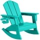 preview thumbnail 63 of 73, Laguna Kids Outdoor Poly Adirondack Rocking Chair with Cup Holder (Set of 2)