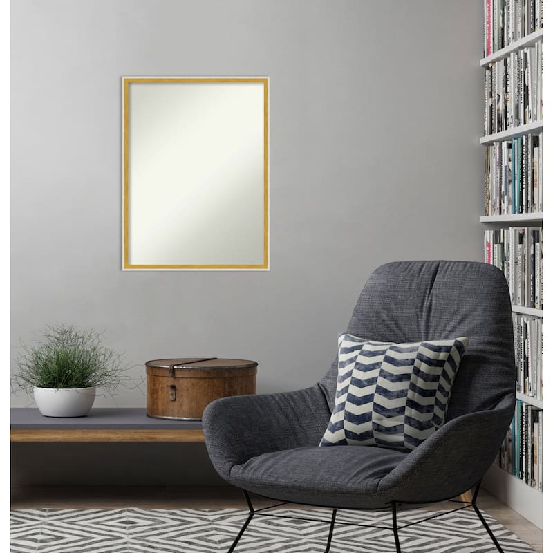 Paige Non-Beveled Wood Framed Wall Mirror