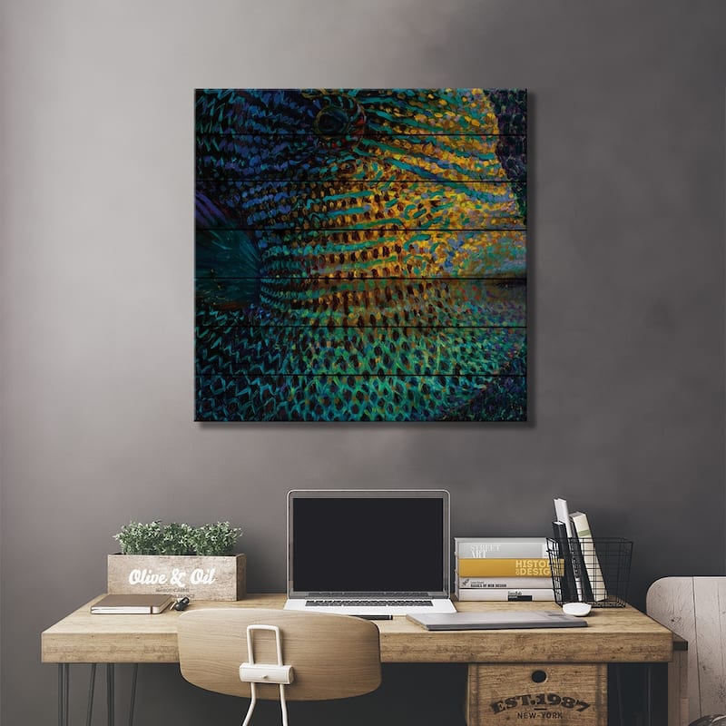 Durgon Print On Wood by Iris Scott - Multi-Color