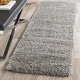 preview thumbnail 32 of 187, SAFAVIEH California Premium Shag Izat 2-inch Thick Area Rug 2'3" x 9' Runner - White/Beige - Rectangle