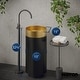 preview thumbnail 14 of 13, Karran Cinox Stainless Steel Round Pedestal Sink