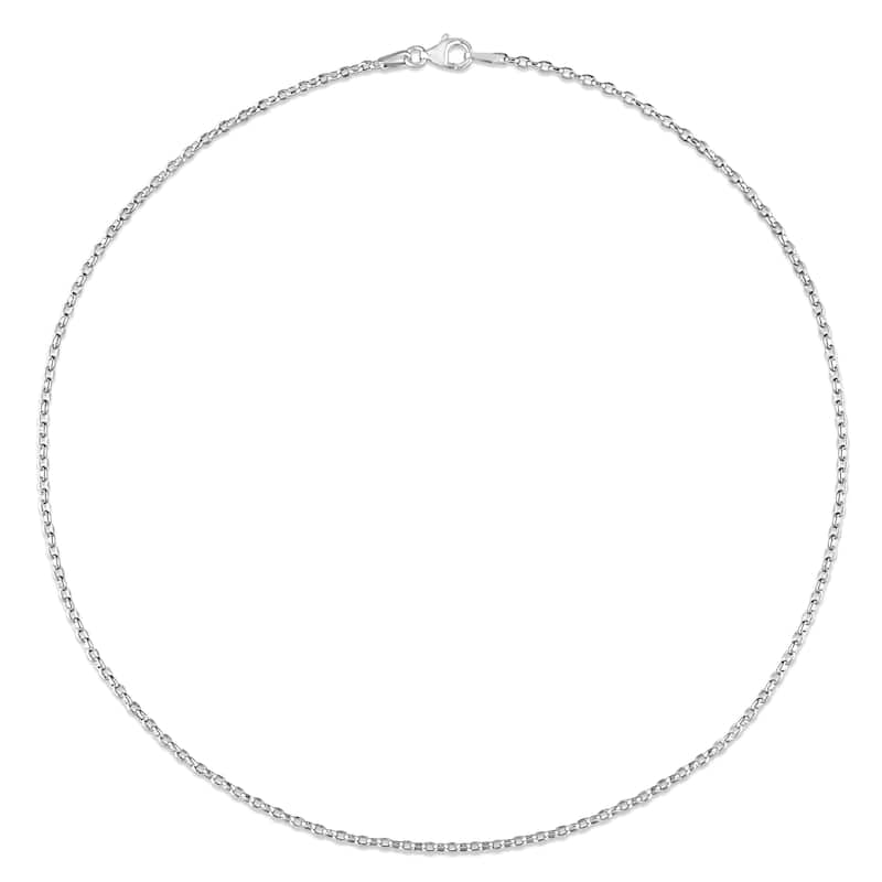 Miadora Sterling Silver Rolo Necklace