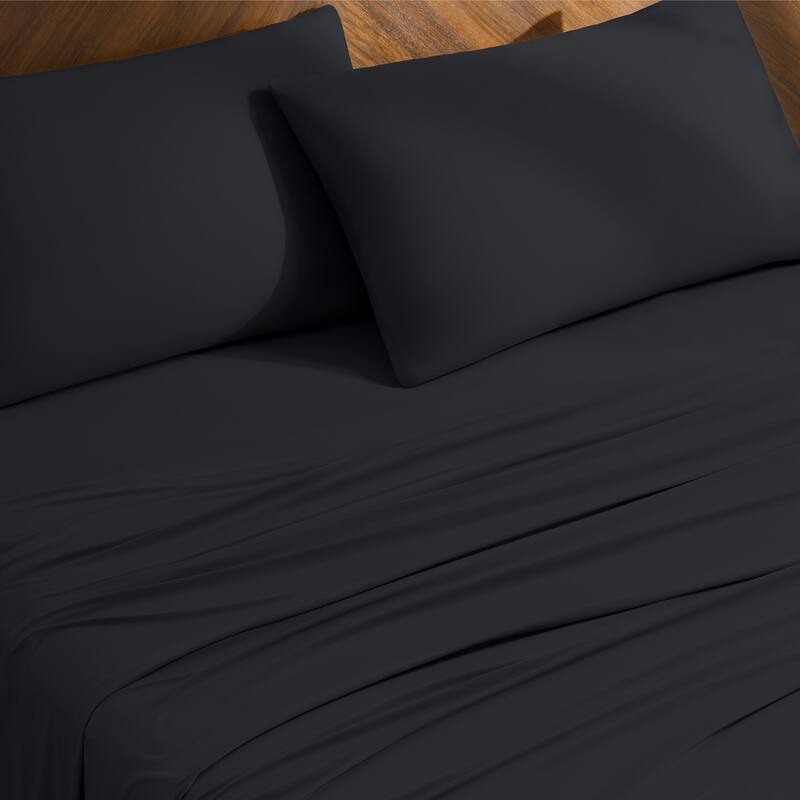 Bare Home Microfiber Stretch Knit Sheet Set
