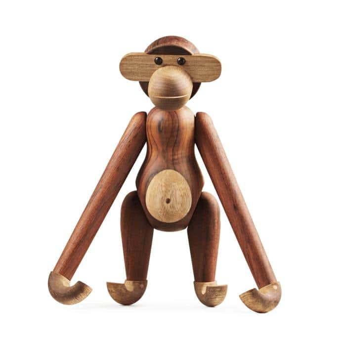 Kay Bojesen Monkey, Teak/Limba, Medium - H: 11"