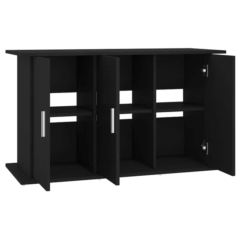 vidaXL Stylish Aquarium Stand Black Engineered wood 40 x 16.1 x 22.8 in - 16.1 x 40 x 22.8