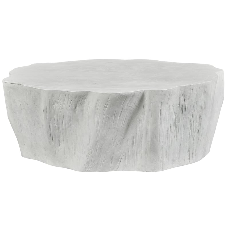 Wood Edge Coffee Accent Table - 41.5" - White
