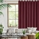 preview thumbnail 45 of 85, Deconovo Velvet Blackout Curtains, 2 Panels, Thermal Insulated