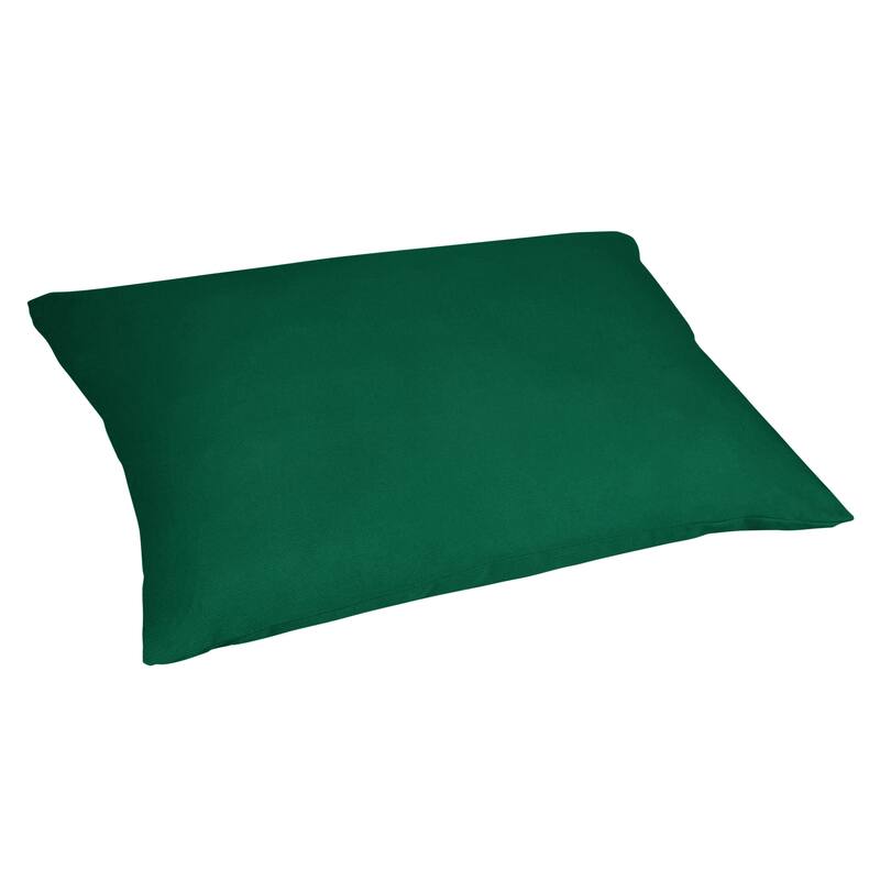 Sorra Home Sunbrella Outdoor Corded Floor Pillow Single - Canvas Teal