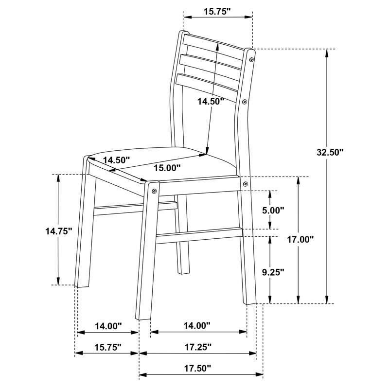 Bucknell 3-piece Round Drop Leaf Dining Table Set White
