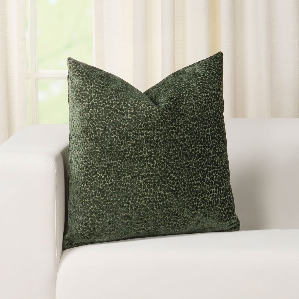 Spotted Embossed Velvet Throw Pillow