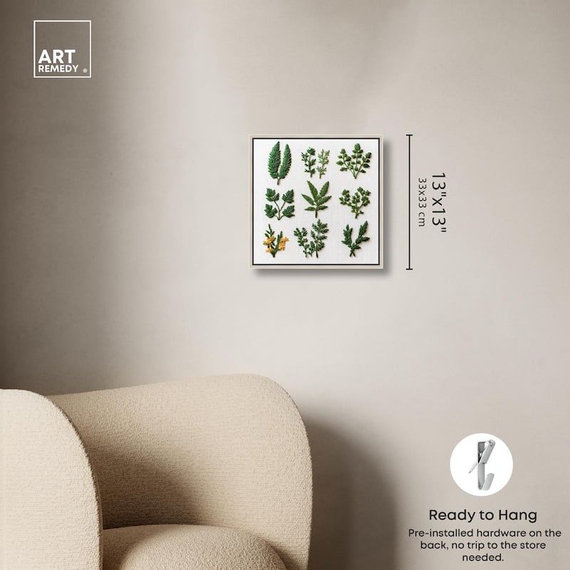 Stitched Sprout I Canvas by Art Remedy