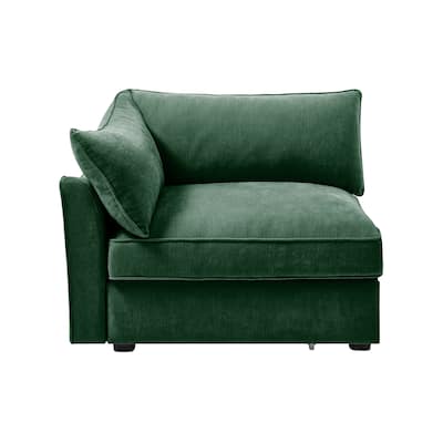 Green Chenille Sofa with Storage and Multiple Configurations