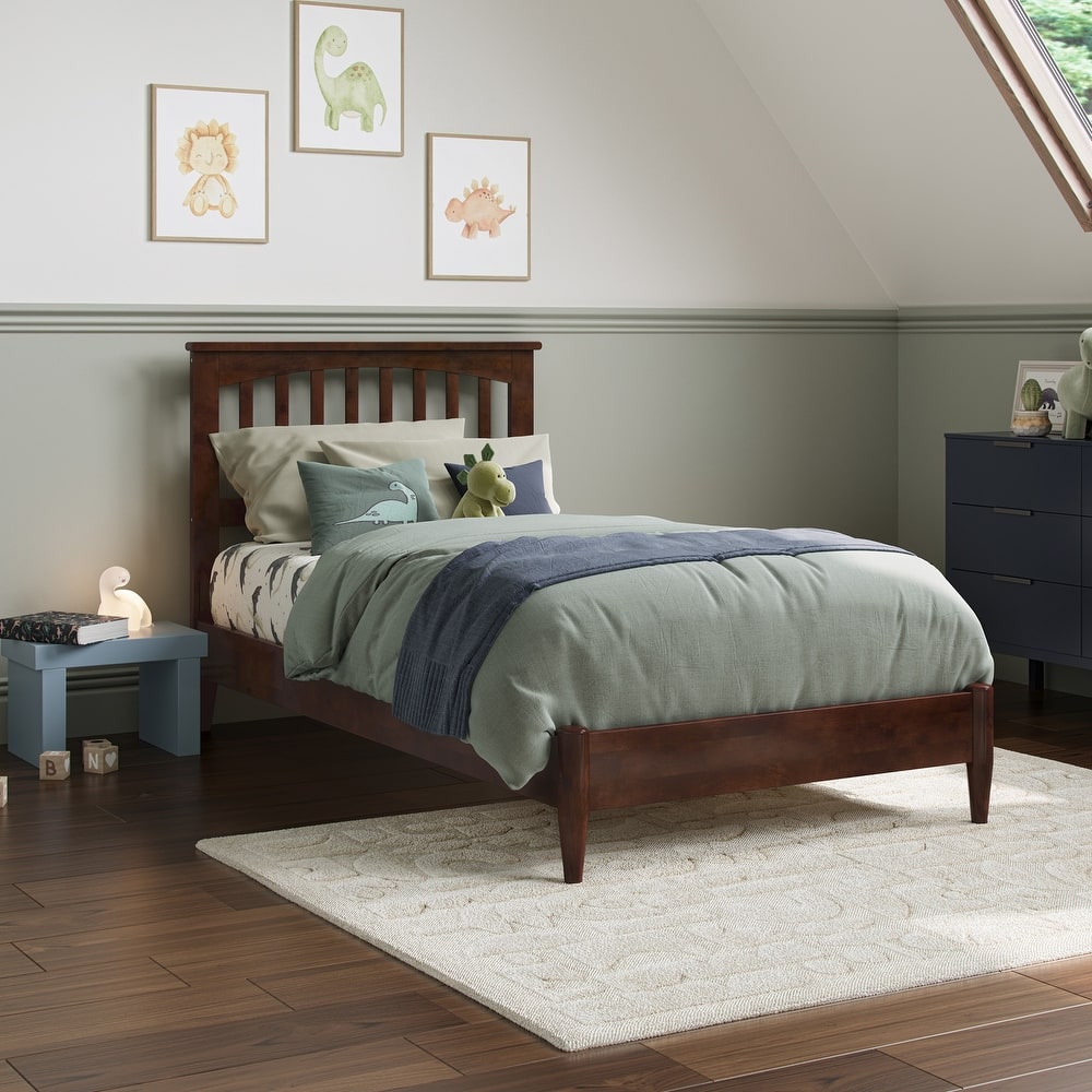 Becket Solid Wood Low Profile Platform Bed