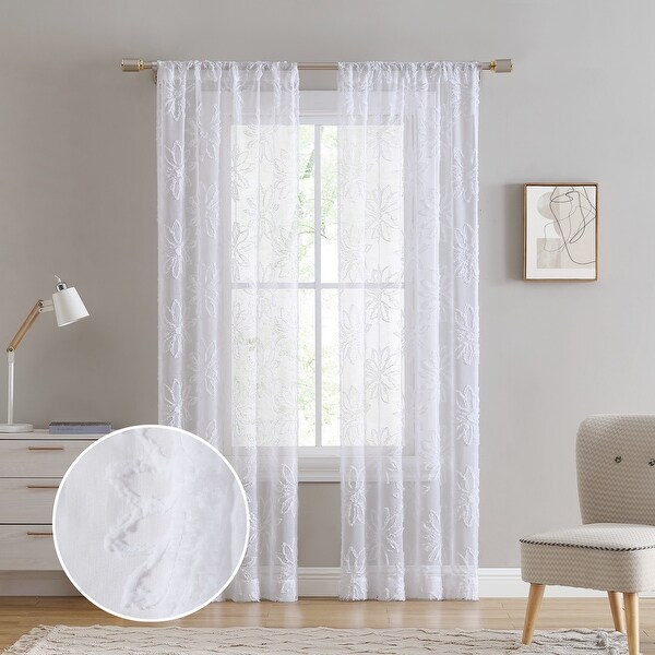 Laura Ashley Curtains 2PK Floral - 38x84 - Bed Bath & Beyond
