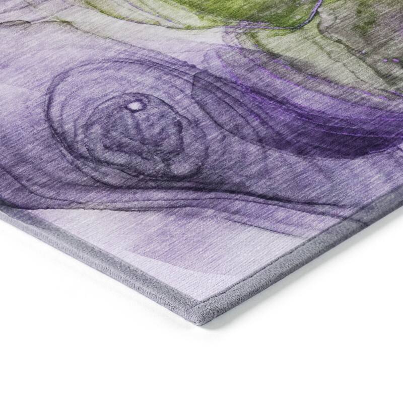 Almisi Artistic Abstract Weather Resistant Blended Style Outdoor Rug