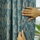 preview thumbnail 27 of 30, Fabdivine Handmade Pure Linen Fabric Eyelet Curtain Block Print Floral Drape