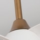 preview thumbnail 33 of 33, 28" Black Modern Dimmable LED Ceiling Fan with Light and Remote