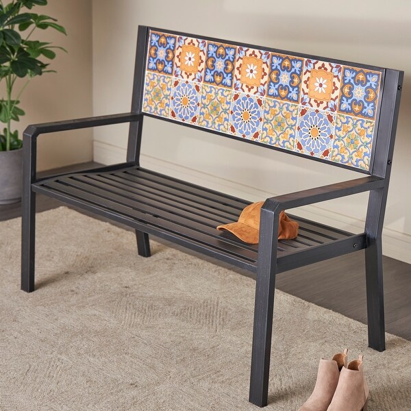 Mosaic garden bench for sale sales