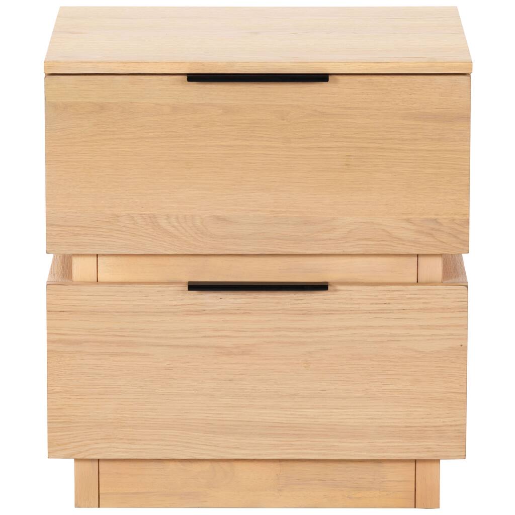 SAFAVIEH Couture Titus 2 Drawer Stacked Nightstand
