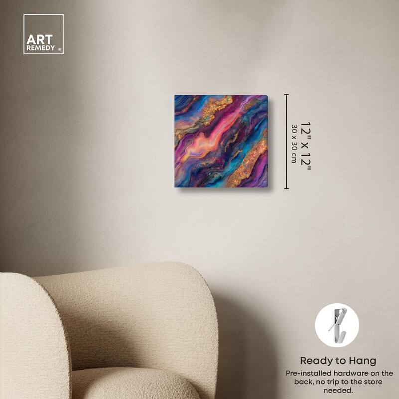 Glittering Spectrum III Canvas by Art Remedy, Gallery Wrapped