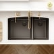 preview thumbnail 18 of 76, Karran Undermount Quartz Double Bowl Kitchen Sink