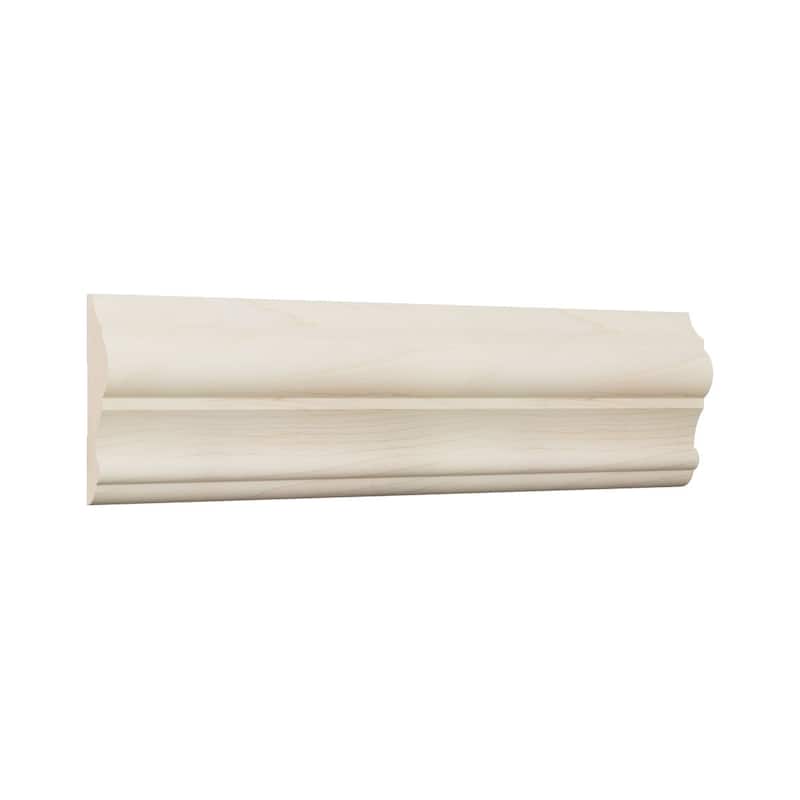 WM397 1-in D x 3-1/2-in W x 96-in L Americraft Solid Hardwood Stain Grade Chair Rail Moulding