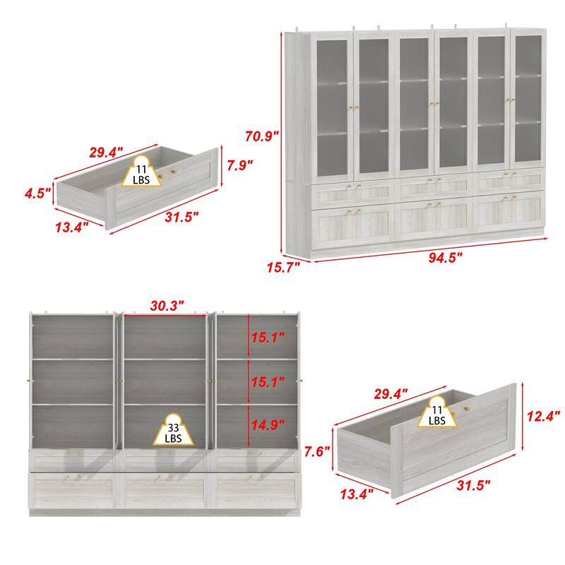 Elegant White Modular Bookcase: Stylish and Flexible Storage Solution for Your Home