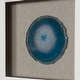 preview thumbnail 11 of 11, HUJI Blue Agate Slice Shadow Box Wall Décor Set
