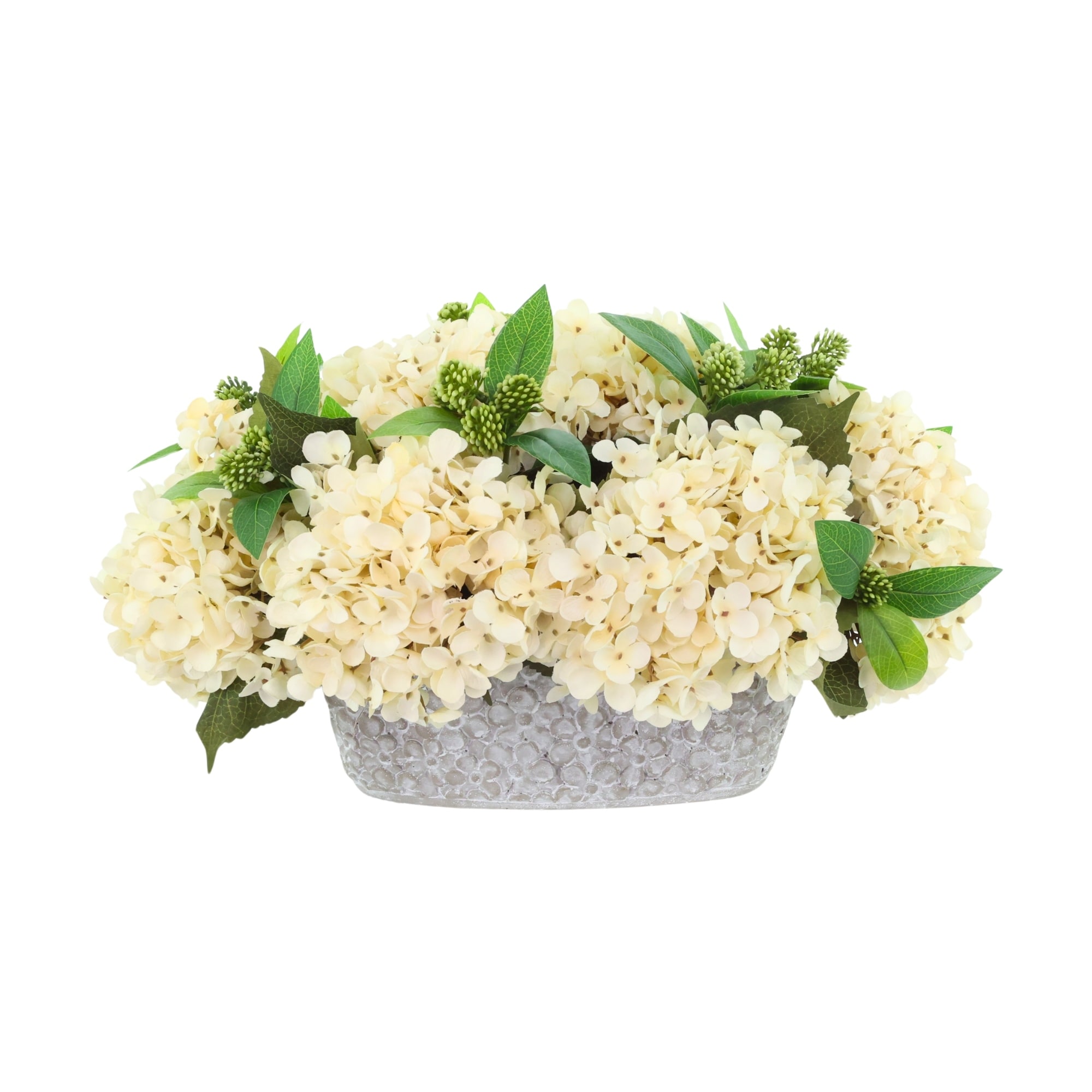 Hydrangea and Sedum Arrangement