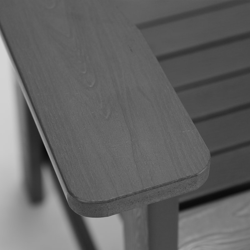 Tall Adirondack Chairs Set of 2 with handrails and connecting plates - 28.3"L x 22.6"W x 48.8"H